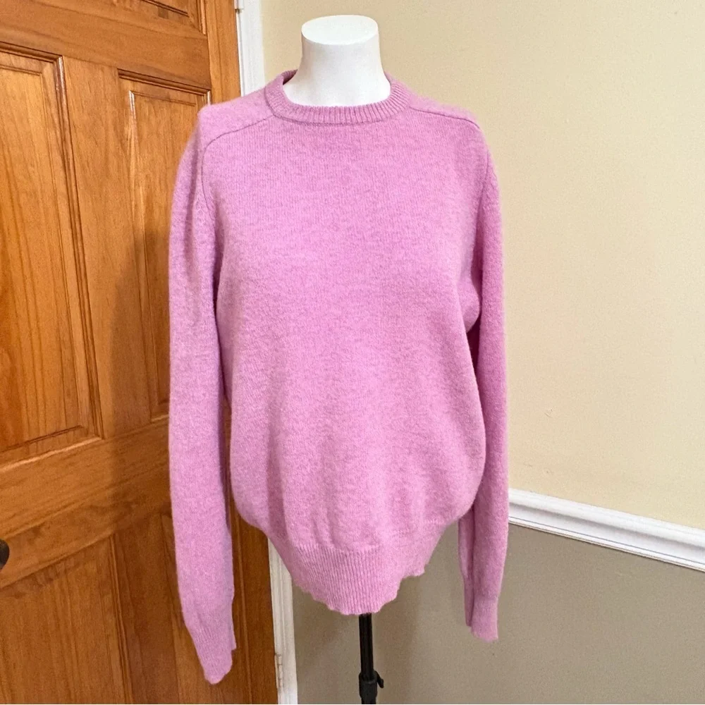 J. Crew Wool Soft Pink Crew Neck Sweater Sz.M
